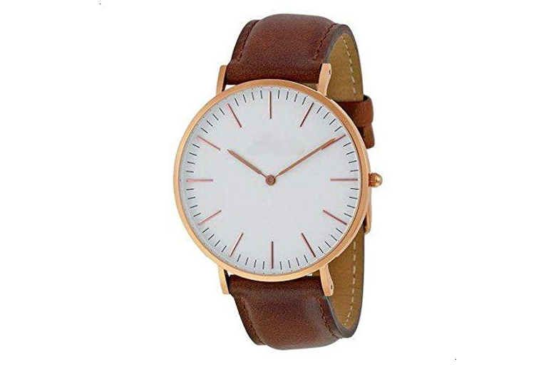 Casual Watch For Unisex Analog Leather